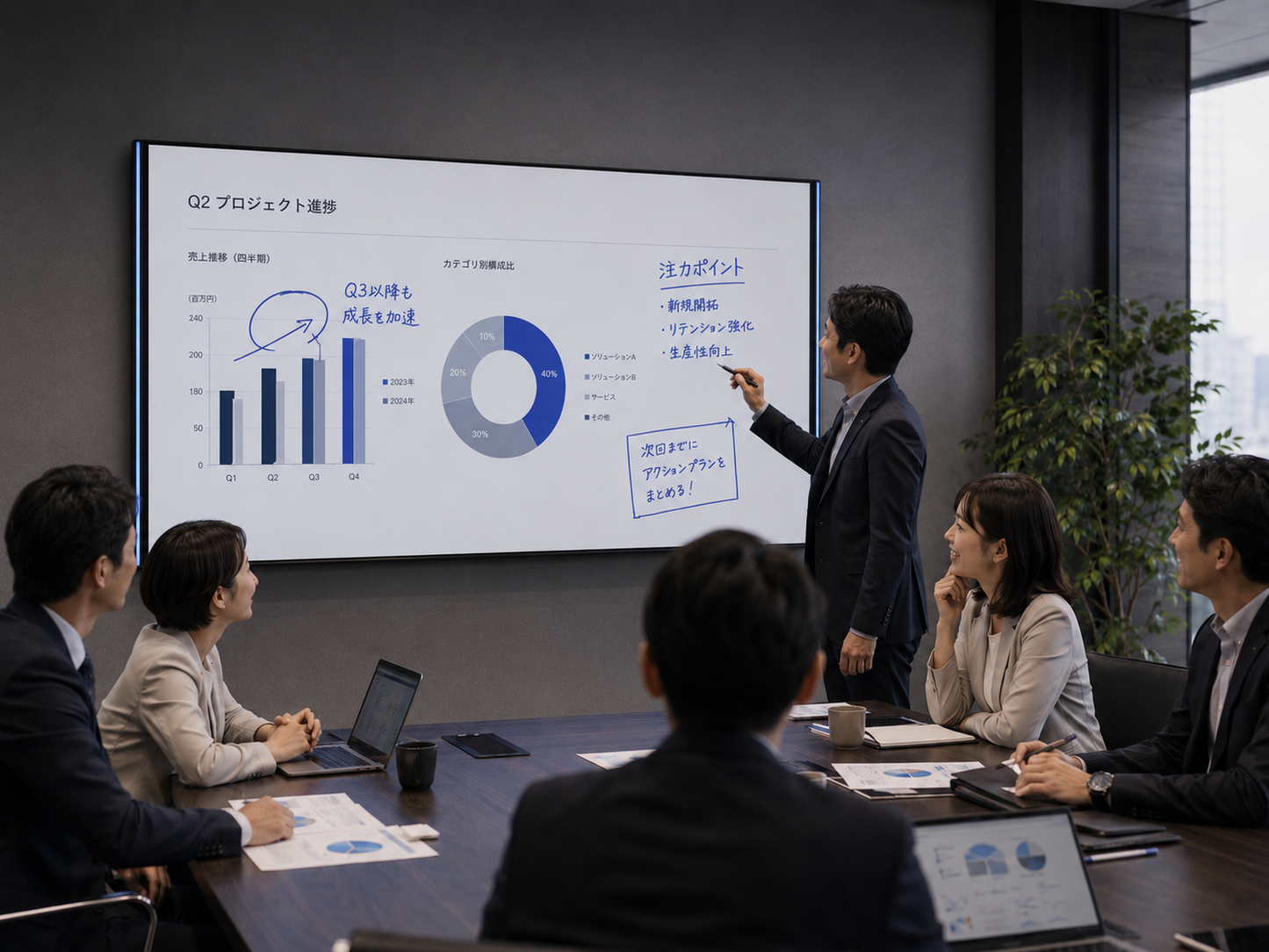 ANSHI AURA work pad Apple対応・書き込み型ミーティングディスプレイ
